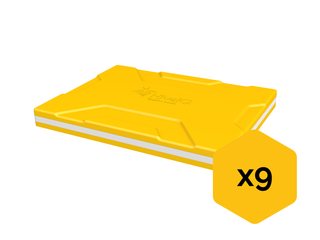 9 x Hive Tops (with Yellow Metal Top Cover)